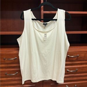 NEW Cream Talbots Sleeveless Top
